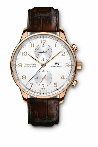 IWC Portugieser Chronograph Red Gold / Silver IW3716-11 (IW371611)